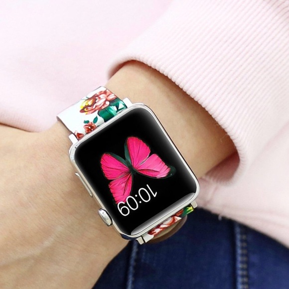 Floral Print Band Bracelet For Apple Watch 42mm - Picture 3 of 4